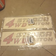 Original Mitsubishi 4WD STRADA TRITON Sticker news