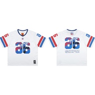 High Street Contrast Color V-Neck Sports Quick-Drying Digital Print Raglan Sleeves Sixpm/6PM Jersey
