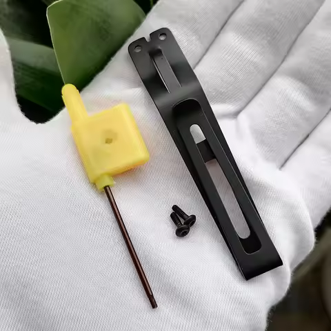 1 Piece Stainless Steel Replacement Two-Way Pocket Clip for NITECORE ED27 ED29 EDC25 EDC23 Flashligh