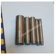 1 1/ 4" inch 20 CM Stainless Nipple Pipe 1 1/ 4" inch Ss304 Nipple Pipe