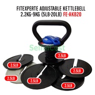 SellinCost FitExperte Adjustable kettlebell 2.2kg-9kg (5lb-20lb) / 3.4kg-18kg (8lb-40lb) Kettle Bell