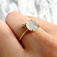 冰種 天然翡翠 緬甸 A玉 玉鐲 • 翡翠18k金戒指