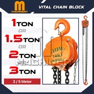 M.Machinery VITAL Chain Block (1Ton 1.5Ton 2Ton 3Ton) x (3Meter/5Meter) Lever Chain Hoist Made In Ja