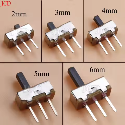 50Pcs SS12D00 Interruptor on-off mini Slide Switch 3pin 1P2T 2 Position High quality toggle switch H