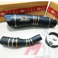 LOKAL Exhaust Black H2R9 Slip On Exhaust Pipe CBR150R CB150R NINJA250 R25 MT25 CBR250R CBR LOCAL CBR