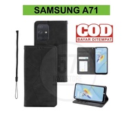 New Flip Case Magnet SAMSUNG A71 Flip Dompet Casing HP Wallet Leather cover