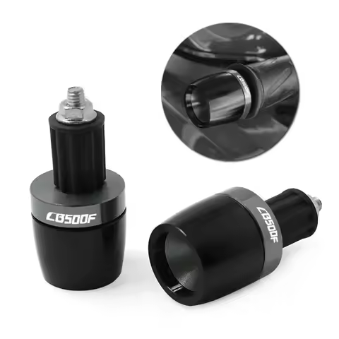 Motorcycle 7/8" Handlebar Grips Ends Handle Bar Universal Counterweight Cap Plug Slider Cover For HO