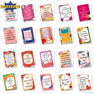 TOPSTORED 50Pcs Uplifting Positive Affirmation Cards, Kraft Paper Vintage Inspirational Cards, Creat