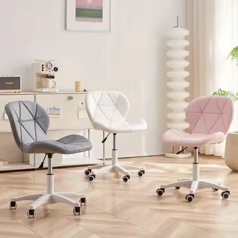 Dormitory Computer Chair Office Ergonomic Chair Bedroom Dressing Chair Swivel Chair - Adjustable Hei