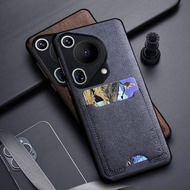 HP HUAWEI PURA 70 ULTRA CASE LEATHER SOFT CASE WITH SLOT CARD AIORIA CASING COVER PRECISION PROTECTI
