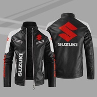 SUZUKI LOGO jacket windbreaker GSX-R600 GSX650F B-King Katana DL650 GSX-R750 motorcycle riding leather jacket long-sleeved thin section rainproof top