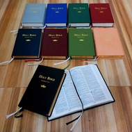 HANDSIZE KJV 1611 English HOLY BIBLE Gold Edge Leatherbound Hardbound Red Letter Compact Small