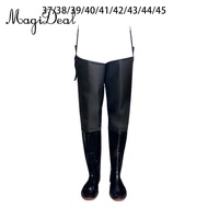 MagiDeal Fishing Waders with Boots for Men And Women, Water-Resistant Fishing Pants, Thigh Waders fo