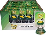 Pine-Sol Soap Dispensing Scrub Brush | Soft Bristles, Safe with Non-Stick Cookware | Kitchen Scrubbe