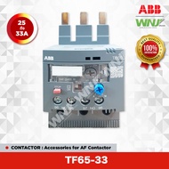 Thermal Overload Relay (โอเวอร์โหลดรีเลย์) ที่ WNJ ยี่ห้อ ABB รุ่น TF65 มีขนาดให้เลือกตั้งแต่ 28-67A