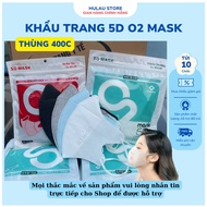 (Box of 400) 5D Mask Song Ngoc O2 Mask 3-layer antibacterial anti-UV medical Mask with Korean techno