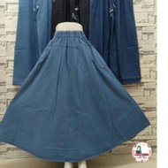 Rok.rok Jeans Payung. Termurah.rok Jeans.jeans Women. Rok Panjang. Rok Panjang Fashion Muslim.bigsiz
