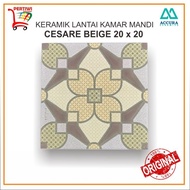 Keramik Lantai Kamar Mandi Kasar Accura Cesare Beige 20 x 20