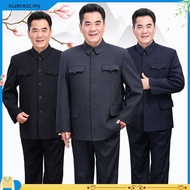 Elderly Chinese Mountain Clothes Men Spring Autumn Thin Style Chinese Mountain Clothes Middle-aged E