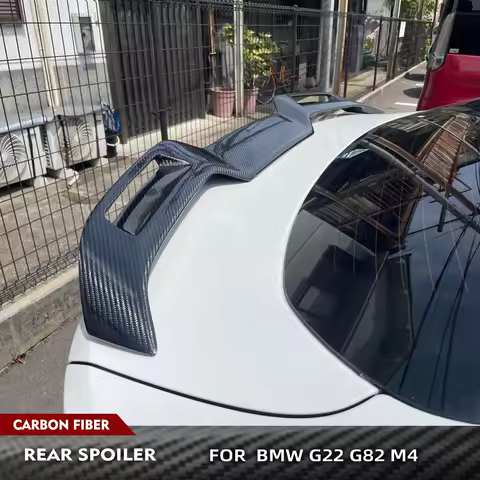 For BMW 4 Series G22 430i M440i G82 M4 2021-2023 Carbon Fiber Wing Lip Rear Boot Wing Spoiler Car Re