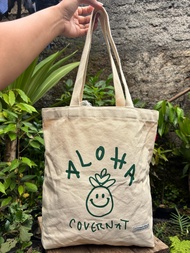ToteBag Kanvas Covernat x ALOHA | Tas Bahu Covernat Rare ALOHA | Tas Bahu Covernat Tas Eco