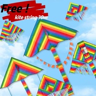 Big kite butterfly rainbow kite for kids with string kites for adults big kite thread saranggola wit