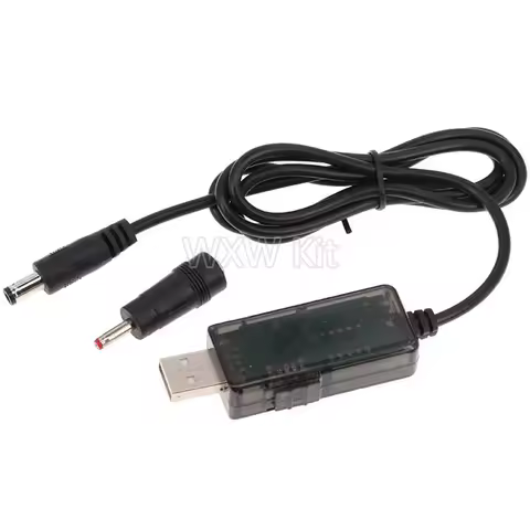 USB Boost Converter DC 5V To 9V 12V USB Step-up Converter Cable + 3.5x1.35mm Connecter for Power Sup