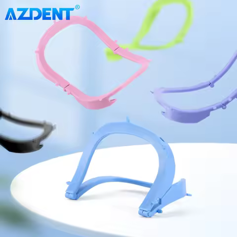 1PC AZDENT Dental Rubber Dam Frame Foldable Autoclavable Plastic Spreading Rubber Dam Bracket Braces