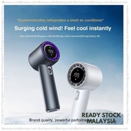 ReadyStock GF02 Compact Rechargeable Fan with Adjustable 199 Speeds, 4000-6000mAh Battery, and Whisp