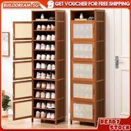 Dustproof Shoe Cabinet Shoe Rack with Breathable Door Home Entrance Shoe Shelf Slit &amp; Corner Shoe Cabinet Storage Organizer Cabinet