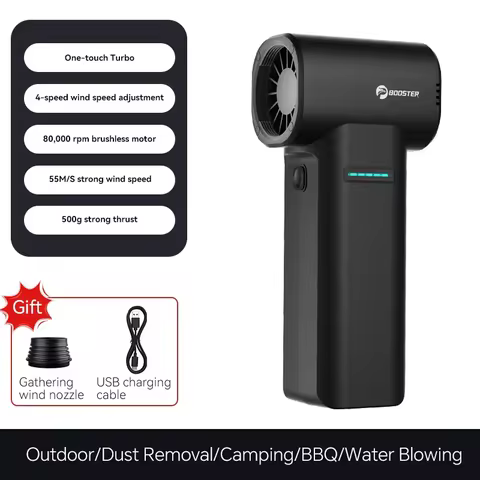 Booster TF40 Violent Turbo fan handheldPortable High Wind Speed Dust RemovalWater Removal Car Water 