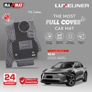 Toypta BZ4X EV 2022 - 2025 AT Luxeliner Car Mat | Maxmat Luxeliner 7D