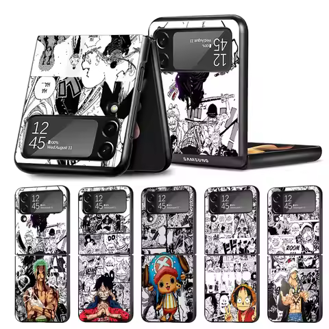 Back Cover Case for Samsung Galaxy Z FLIP 6 Z Flip Z Flip 5 Z Flip 3 Anime One Pieces
