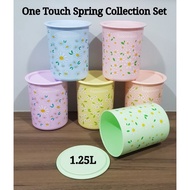 Tupperware Canister One Touch Spring Collection Set
