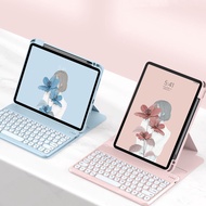 Xiaomi Mi Pad 5 Mi Pad 6 Pro Round Key Bluetooth Keyboard With Rotating Clear Back Cover Case Built-
