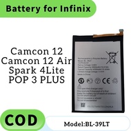Battery BL-39LT Bateri Compatible For TECNO Camon 12, Camon 12 Air Batery Spark 4 lite, POP 3 Plus
