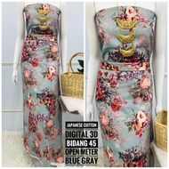 Japanese Cotton Digital 3D/Bunga Timbul/Kain Hela Open Meter