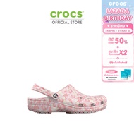 CROCS รองเท้าลำลองผู้ใหญ่ CLASSIC CONFETTI CLOG  - PINK MILK/MULTI