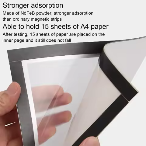 5PCS Magnetic Poster Display Frame A4/A5/A6 Self-adhesive Non-developmental Photo Art Wall Sticker F