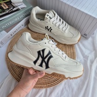 Size 27cm42.5eu ️ MLB Chunky Runner Basic Cream Color NY logo Rubber Sole