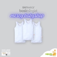 Velvet junior Singlet white undershirt contents 1 pc size NB XS SML LB 2 3 4 5 6 7