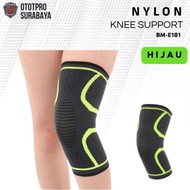 Langsung Kirim Premium Nylon Knee Pad Bm-181 |Deker Support Lutut |Dengkul Kaki |Gym Ist Hijau Q4Z4 