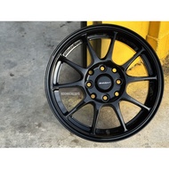 New Car Sport Rim WEDSSPORT TC105N Wheels 14x6J 8x100/114.3 ET38 Black - READY STOCK