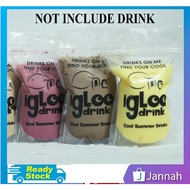 Jannah Igloo Ice Blended 10 pcs Transparent Zip Lock Plastic Bag Clear Ziplock Beg Thick Cup Plastik