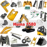 HUINA 1/14 1580 580 23CH Full metal Excavator Gearbox Tooth Box Metal Putter Gripper Quick Hitch Buc