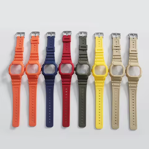 Replacement Resin Case and Strap Set Suitable for DW-5600M /E/B/GW-B5600