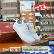 [ลิขสิทธิ์แท้] VANS Old Skool (Classic) White/White [U] NEA รองเท้า แวนส์ โอวสคูล ขาวล้วน ได้ทั้งชายและหญิง