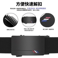 Live Belt Automatic Buckle Elastic Elastic Sports Woven Nylon Canvas Belt Waist Corset 68JL