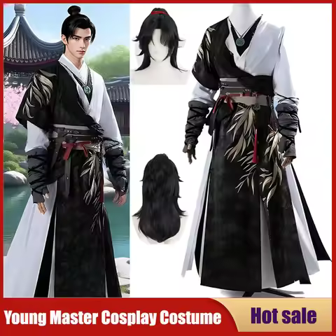 Game Where Winds Meet Cosplay Costume Young Master Wuxia Swordsman Hanfu Party Carnival Game Hero Ad
