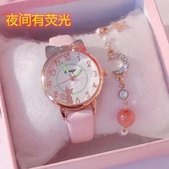 Children Watch Waterproof Shock-resistant Girl Primary School Students Korean Version Cute Girl Poin